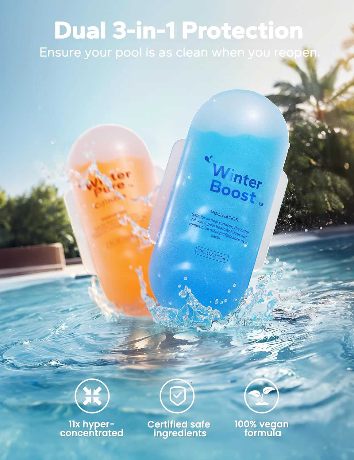 3 in 1 Winter Closing Kit  Pool Winterizing Kit for Above Ground Pool and inground Pools