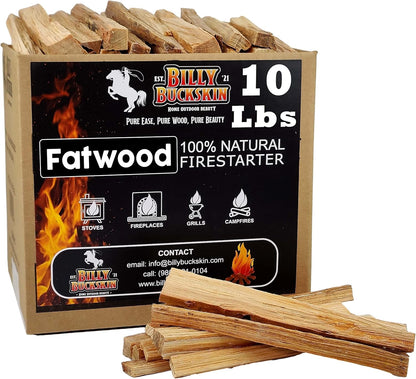 Natural Fire Starters for Campfires Firepit Fireplaces BBQ, Wood Stoves  Easy Ignition w/Just 2 Sticks