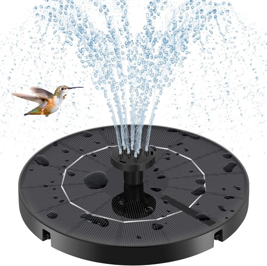 Solar Water Fountain with Multiple Nozzles & Fixed Pipes Upgraded Version 3.5W Solar Water Pump