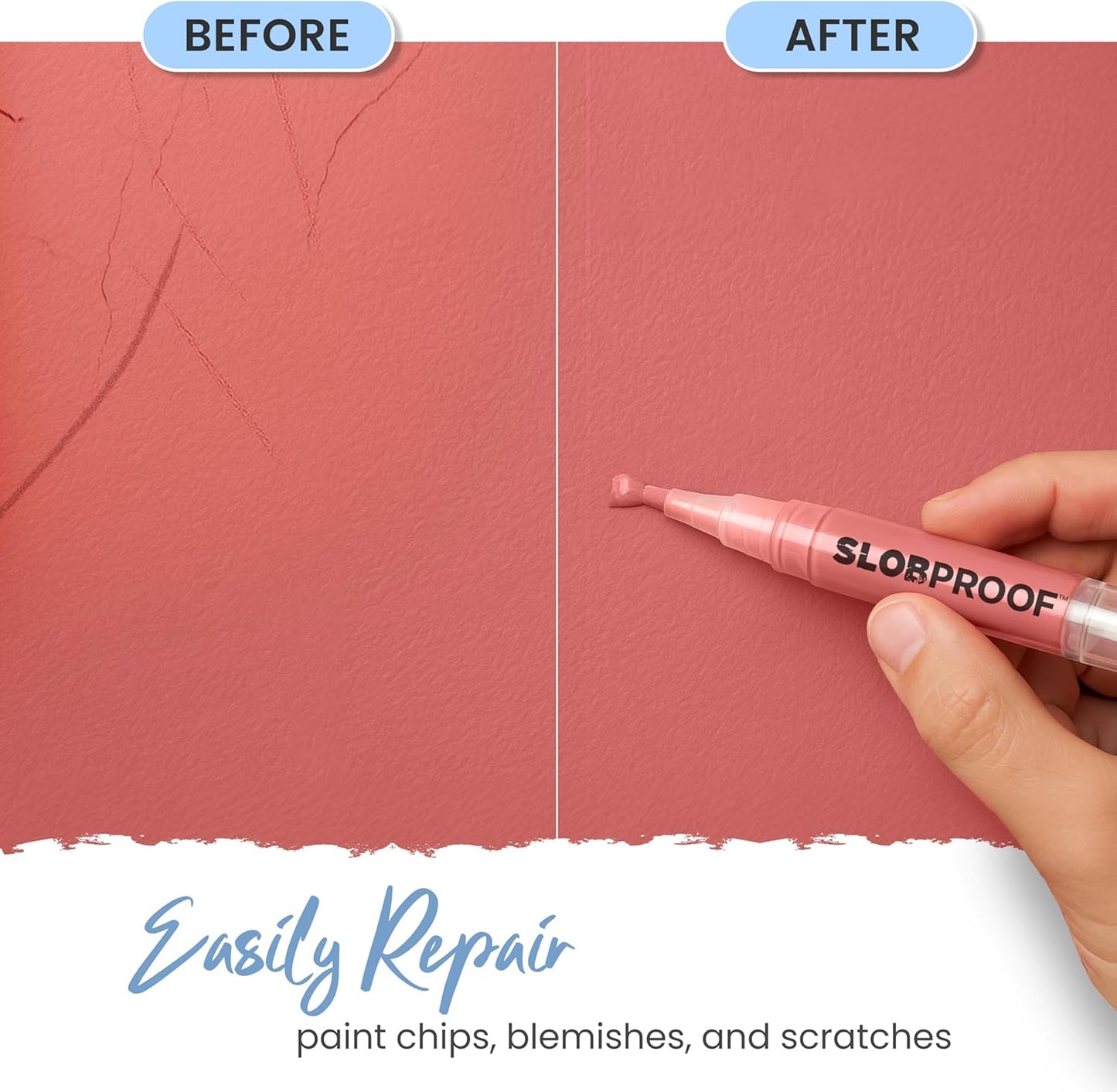 Pack of 5 Refillable Touch Up Paint Pen Mess-Free Reusable Wall Paint Repair Tool Precise Application
