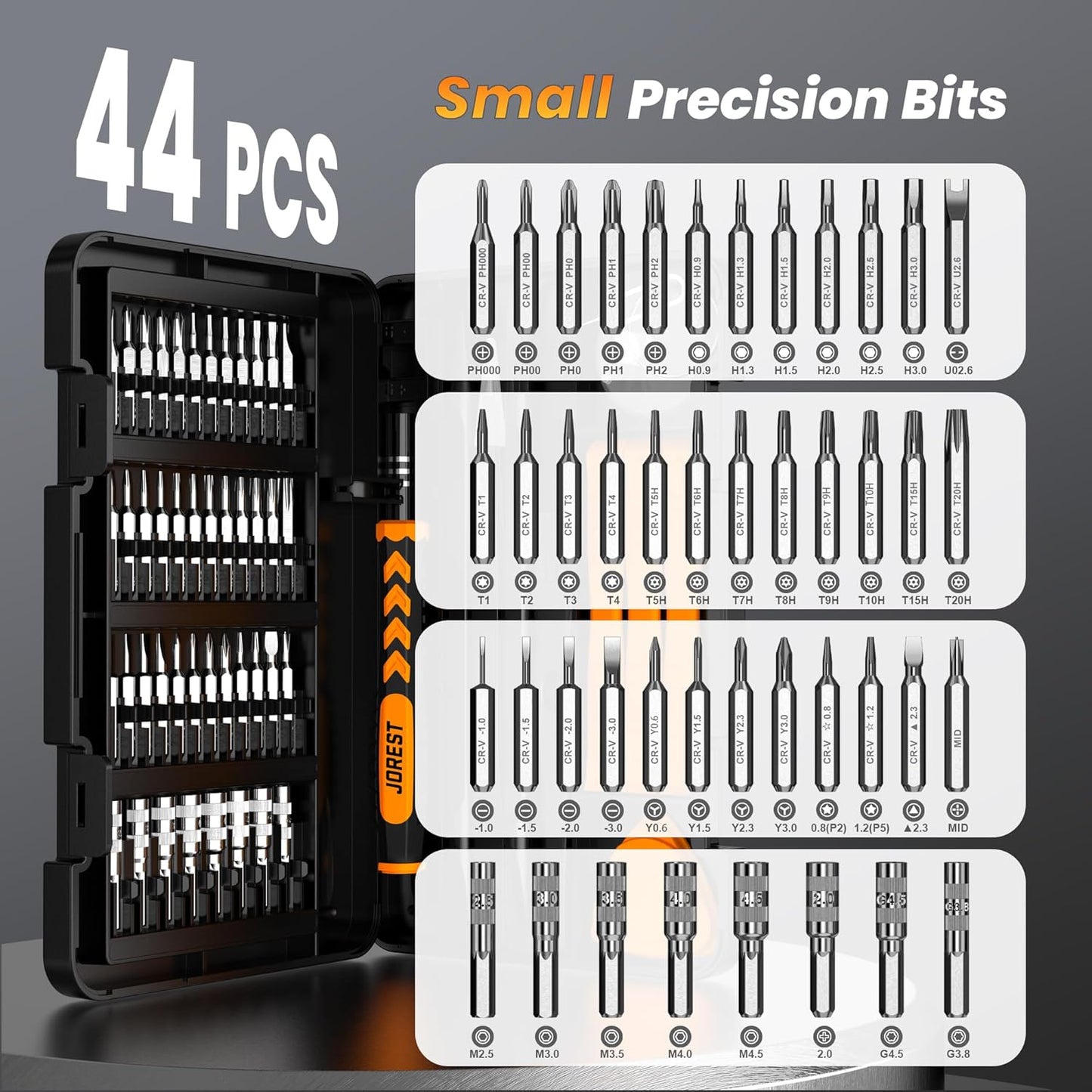 59Pcs Small Precision Screwdriver Set with Torx T5 T6 T8 Mini Repair Tool Kit for Macbook Computer Laptop