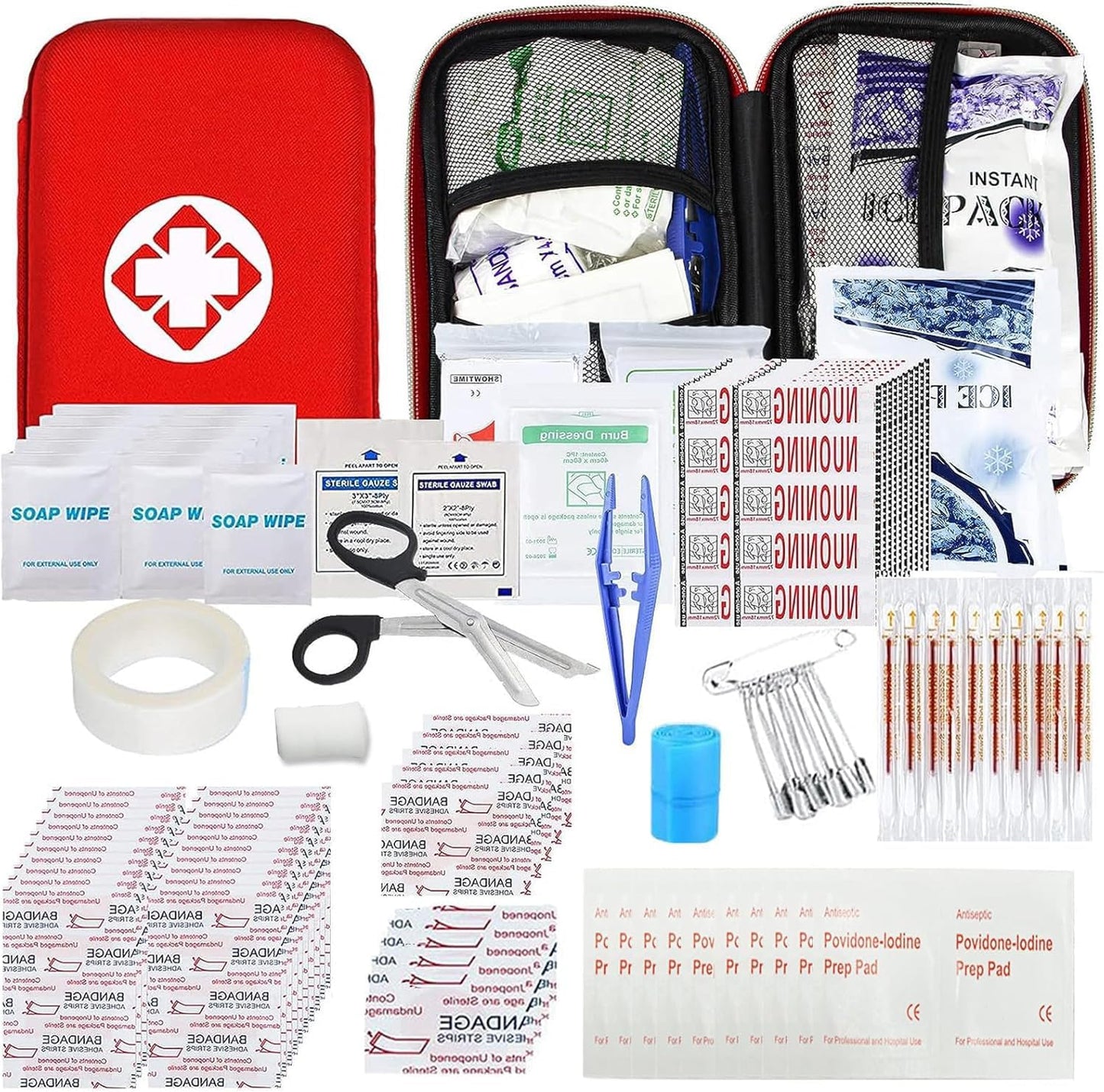 275Pcs Survival Gear Home Travel Size Small Emergency Kit Tactical Hiking EVA Camping Essentials