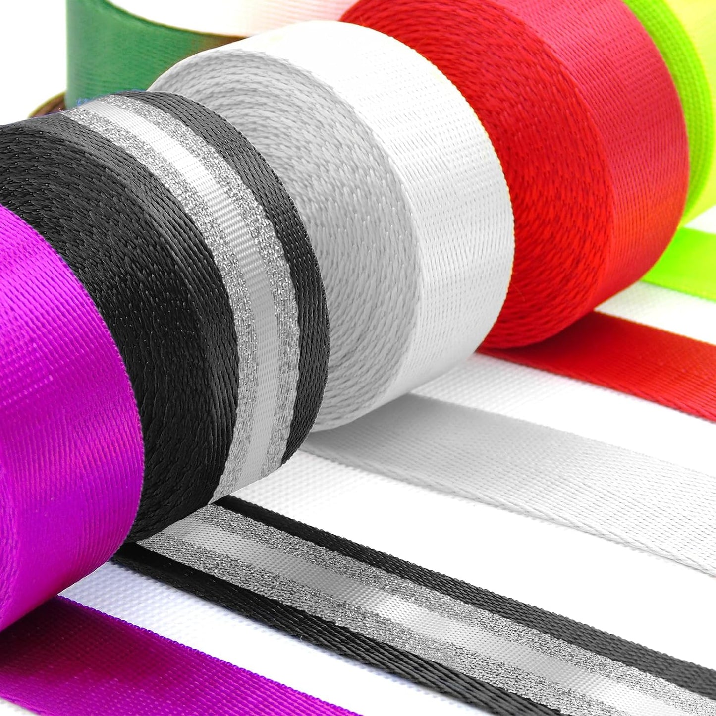 1 inch 1.5 inch 2 inch Webbing Nylon Strap Backpack Straps Belt 10 25 50 3.3 Yards Webbing