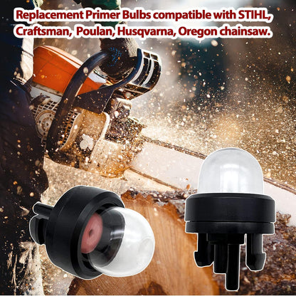 6 Units Primer Bulb Snap in Primer Bulb Pump Replacement for Craftsman Poulan Husqvarna Chainsaw Compatible