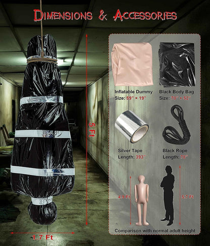 5ft  Haunted Creepy House Halloween Decor,Scary Halloween Decorations Outdoor Clearance, Outdoor Halloween Inflatables