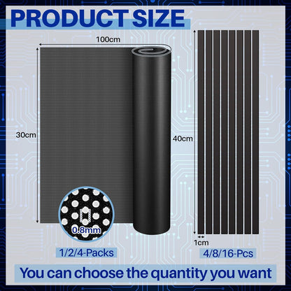1 Pcs 1000 x 300 mm DIY PC Case Dust Filter PC Fan Mesh Filter Air Vent Covers PVC Dustproof Cover with Magnetic Strip