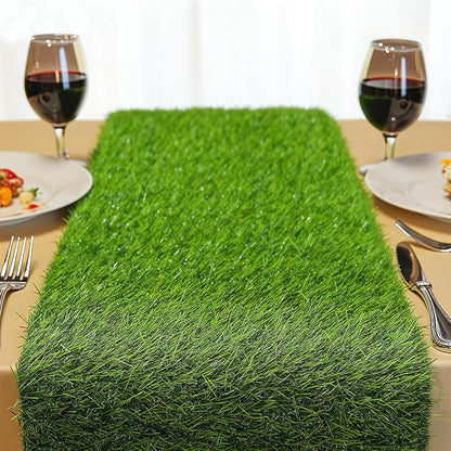 Artificial Grass Table Runner 12x35 Inches Turf Table Runner for Golf Football and Easter Party Indoor Outdoor Grass Table