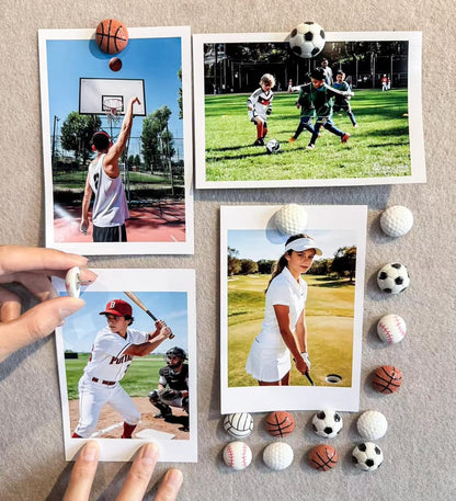 25Pcs Sports Decorative Push Pins Thumb Tacks for Bulletin Board Photos Wall & Maps