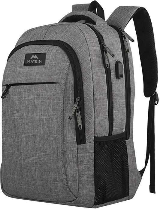 Travel Laptop Backpack Business Anti Theft Slim Sturdy Laptops Backpack with USB Charging Port Water Resistant College