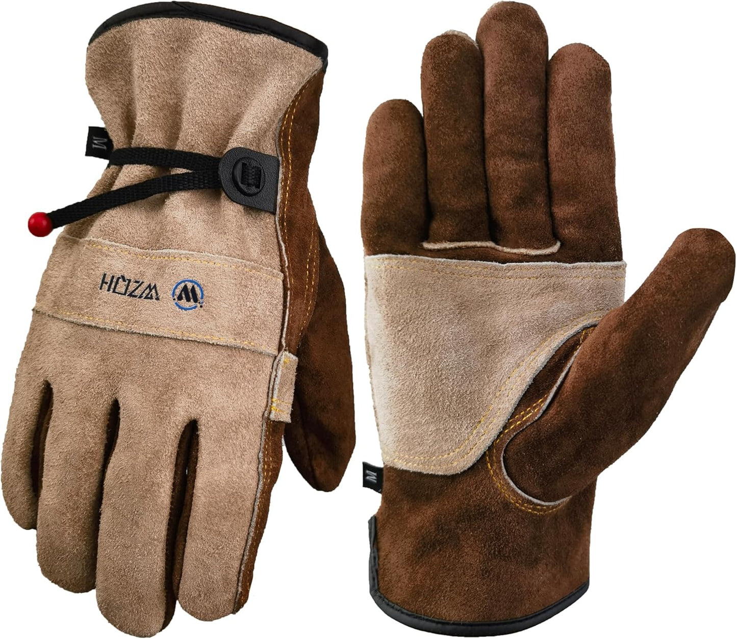 Leather Work Gloves for Men or Women Large Glove for Gardening Tig/Mig Welding, Construction, Chainsaw