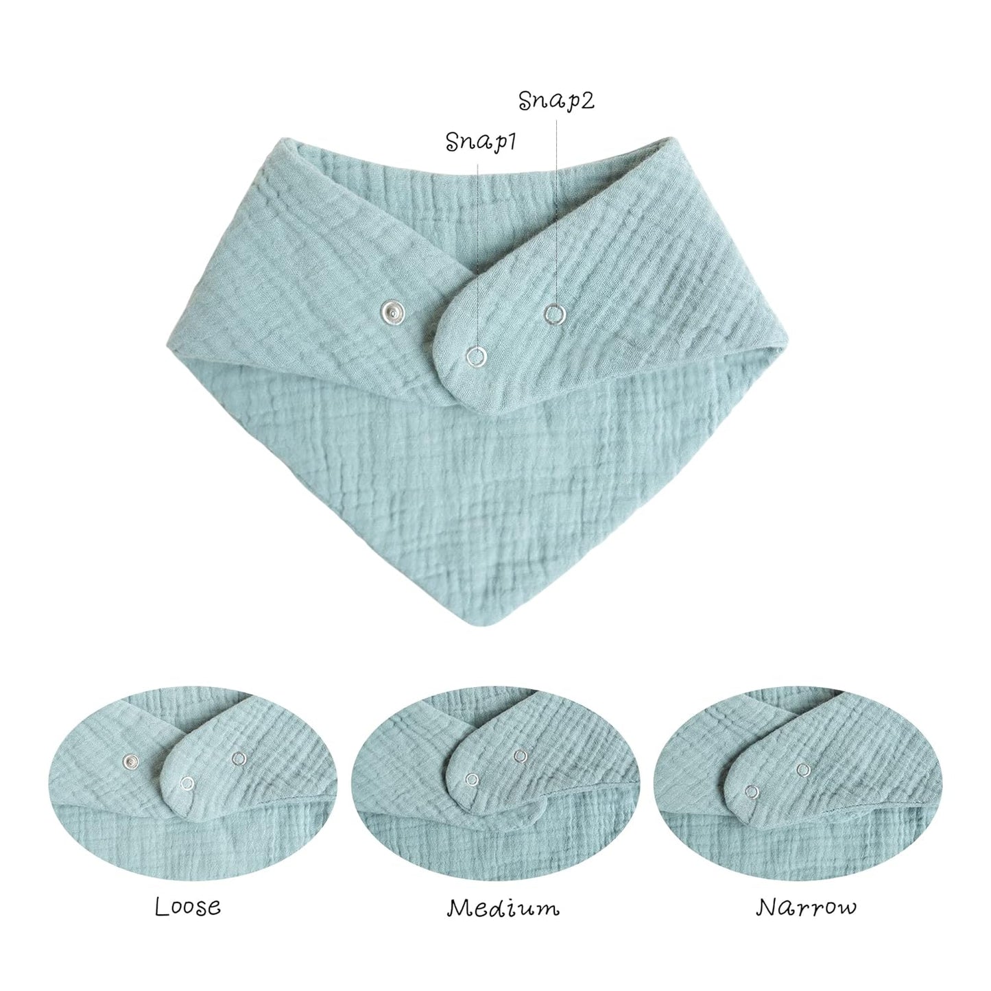 10 Pack Baby Bandana Drool Bibs 100% Cotton for Unisex Boys and Girls Soft Absorbent Set