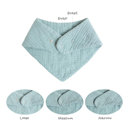 10 Pack Baby Bandana Drool Bibs 100% Cotton for Unisex Boys and Girls Soft Absorbent Set