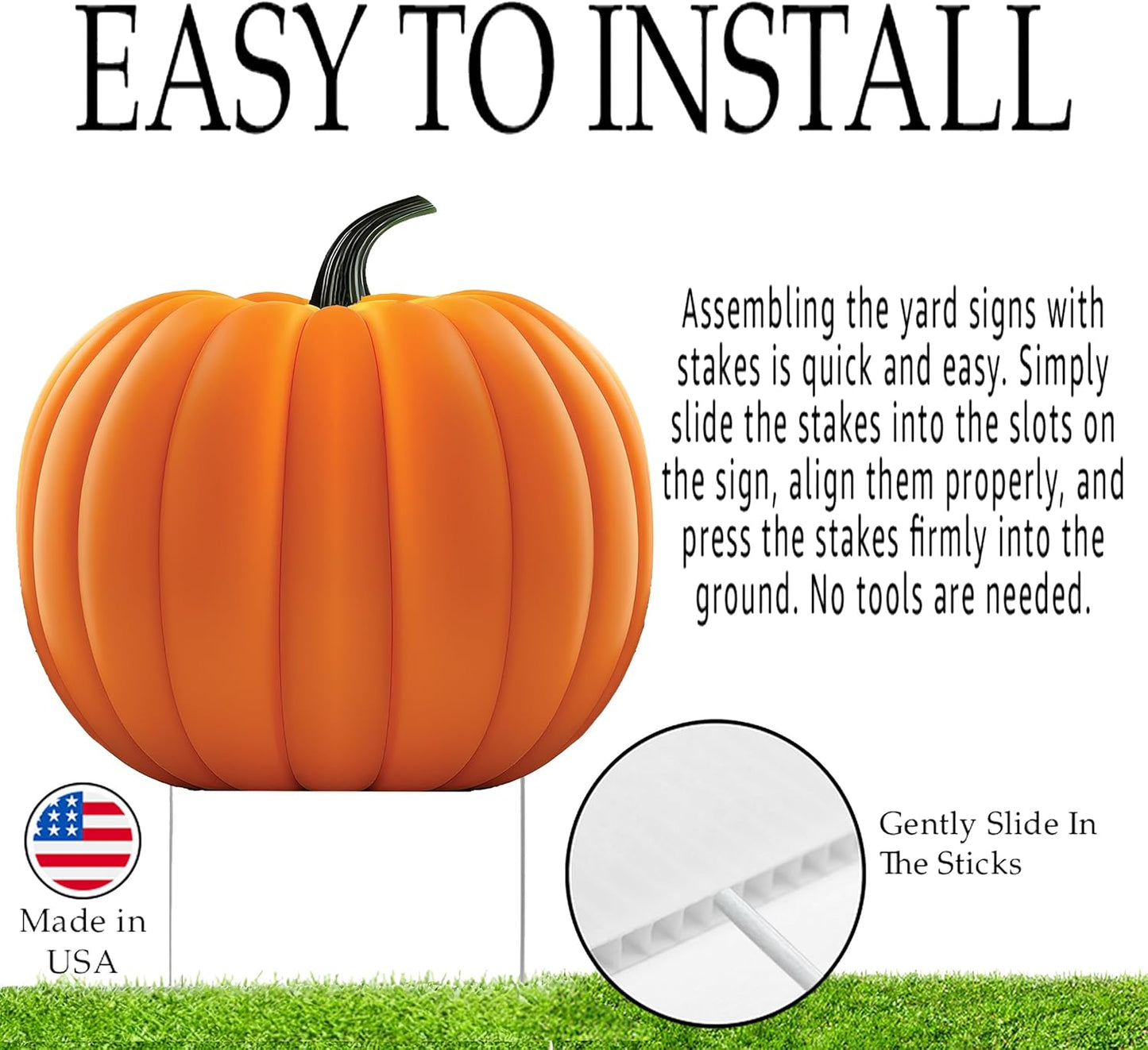 Yard Sign Home Outdoor Lawn Decoration With Stakes Scary Spooky Decor