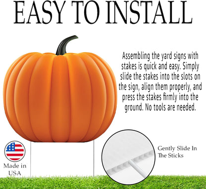 Yard Sign Home Outdoor Lawn Decoration With Stakes Scary Spooky Decor