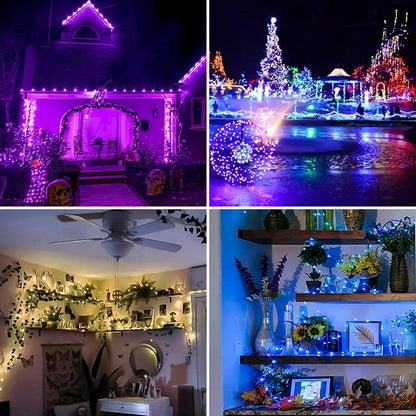 120 LED Fairy Lights Battery Operated RGB Color Changing String Light with Remote and Timer Battery Powered Twinkle Lights