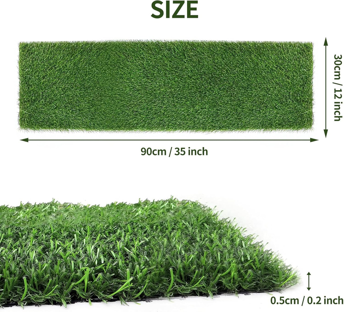 Artificial Grass Table Runner 12x35 Inches Turf Table Runner for Golf Football and Easter Party Indoor Outdoor Grass Table