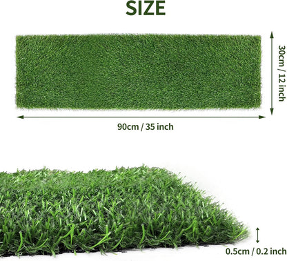 Artificial Grass Table Runner 12x35 Inches Turf Table Runner for Golf Football and Easter Party Indoor Outdoor Grass Table