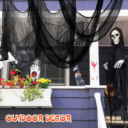 6 Pack Creepy Gauze for House Outdoor Yard and Halloween Decoration Indoor