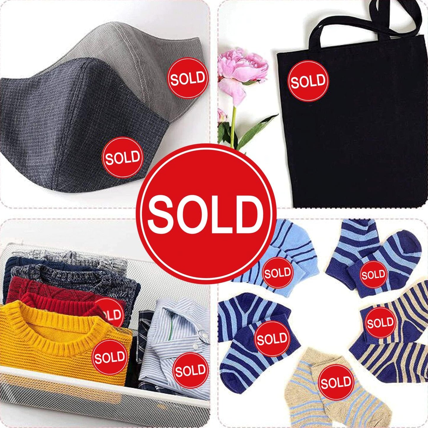 Stickers Dot 1" Round Sold Point of Sale Price Pricing Inventory Control Labels for Retail Store