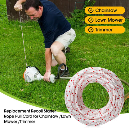 Starter Rope Pull Cord for Husqvarna STIHL Craftsman Chainsaw Lawn Mower Trimmer