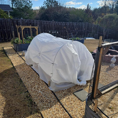 6 Sets of 7FT Greenhouse Hoops for Raised Beds Rust-Proof Fiberglass Frame for Garden Netting