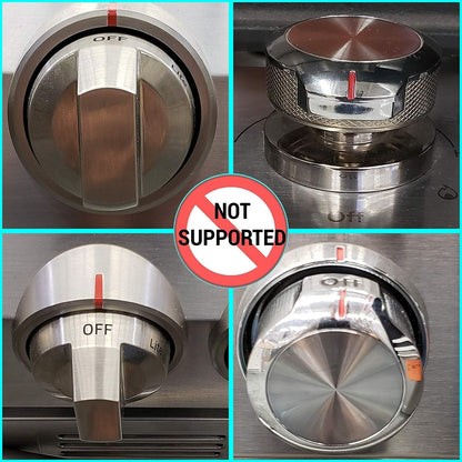 Gas Stove Knob Locks Black Silicone Stove Knob Safety Covers for Toddlers Pets Child Proof