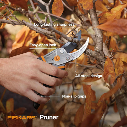 5/8-Inch Cut Capacity Garden Clippers Gardening Scissors with Sharp Rust Resistant Steel Blade