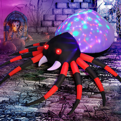 Outdoor Decoration with Magic Light Blow Up Yard Spider Inflatables Holiday Inflatables