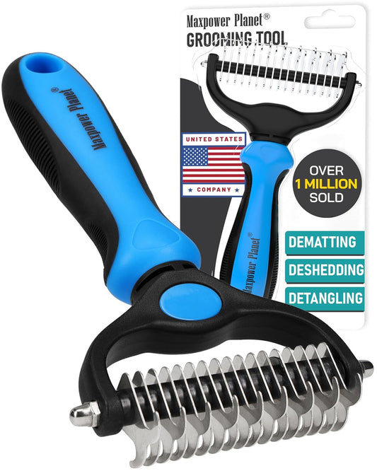 Original Pet Grooming Rake  Double-Sided Deshedding Dematting Tool Undercoat Rake for Dogs & Cats