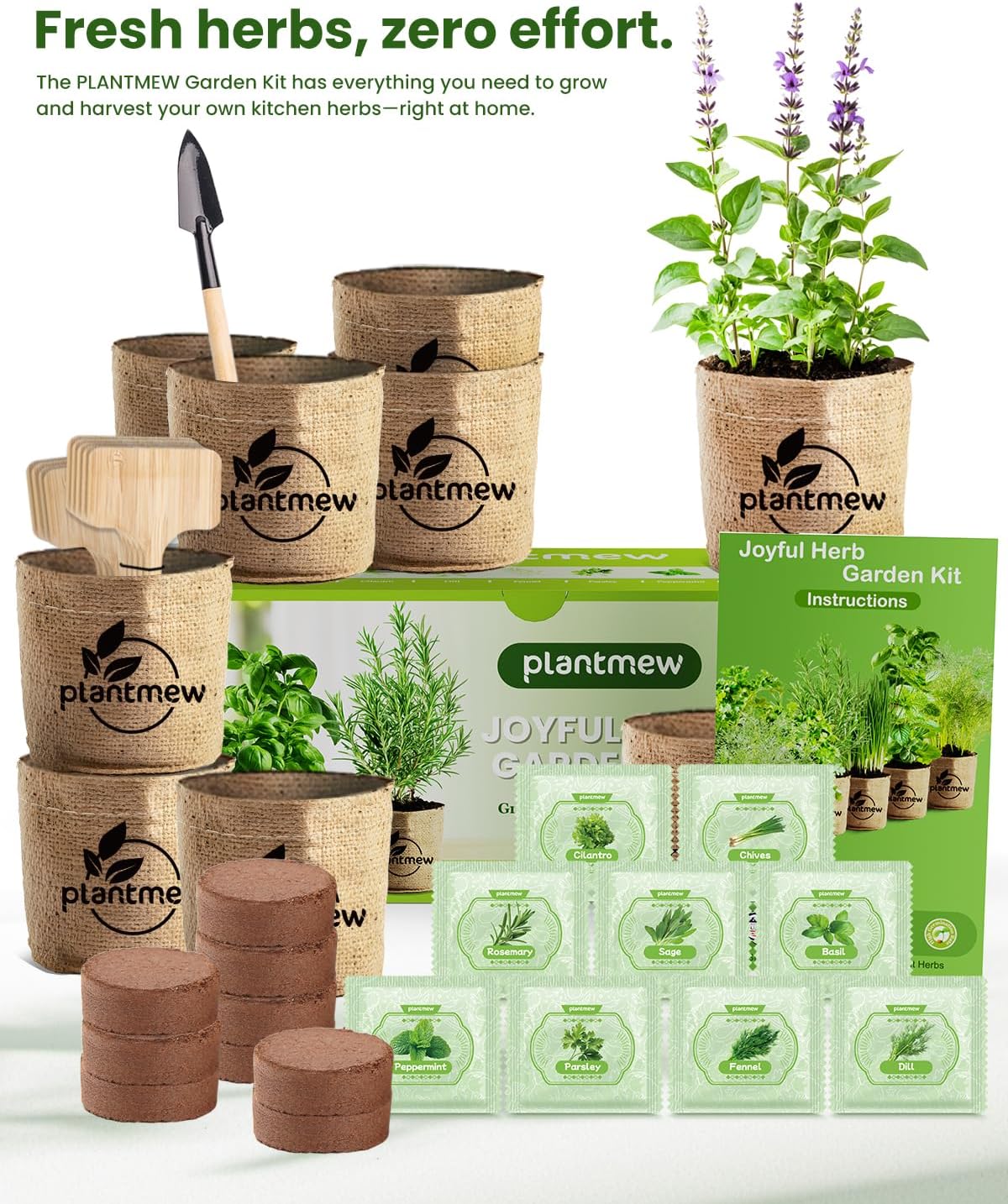 Culinary Heirloom Seed Kits for Indoor/Outdoor Planting  Unique Gardening Gifts for Mom Women New Home & Kitchen