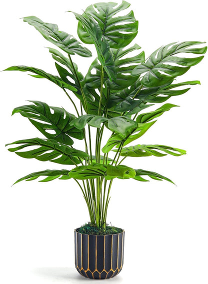 Plants Tall Artificial Monstera Faux Plants Indoor Outdoor Tree for Living Room Home