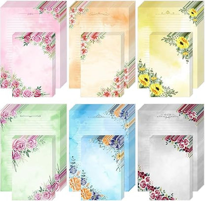 48 Letter Writing Paper with 24 Envelopes, Cute Stationary Set for Writing Letters