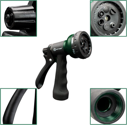 ABS Water Spray Nozzle with 7 Adjustable Watering Patterns Slip Resistant for Watering Plants