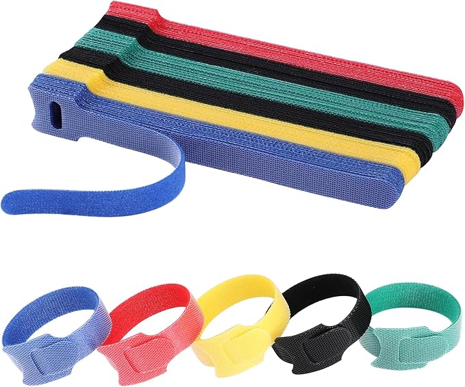 6 Inch Cable Ties Reusable Multi-Purpose Wire Ties Cord Organizer Adjustable Cable Management