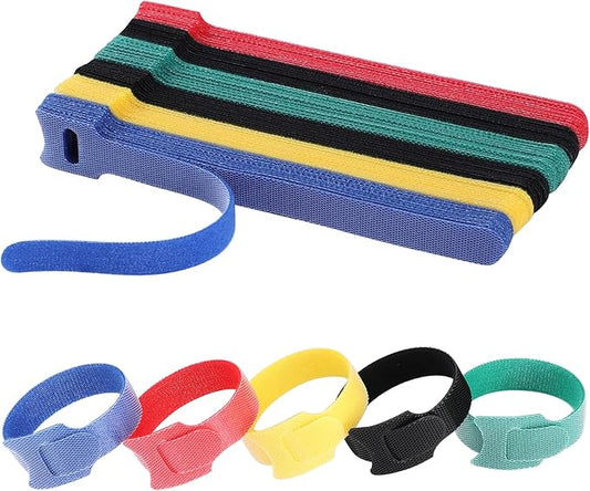 6 Inch Cable Ties Reusable Multi-Purpose Wire Ties Cord Organizer Adjustable Cable Management