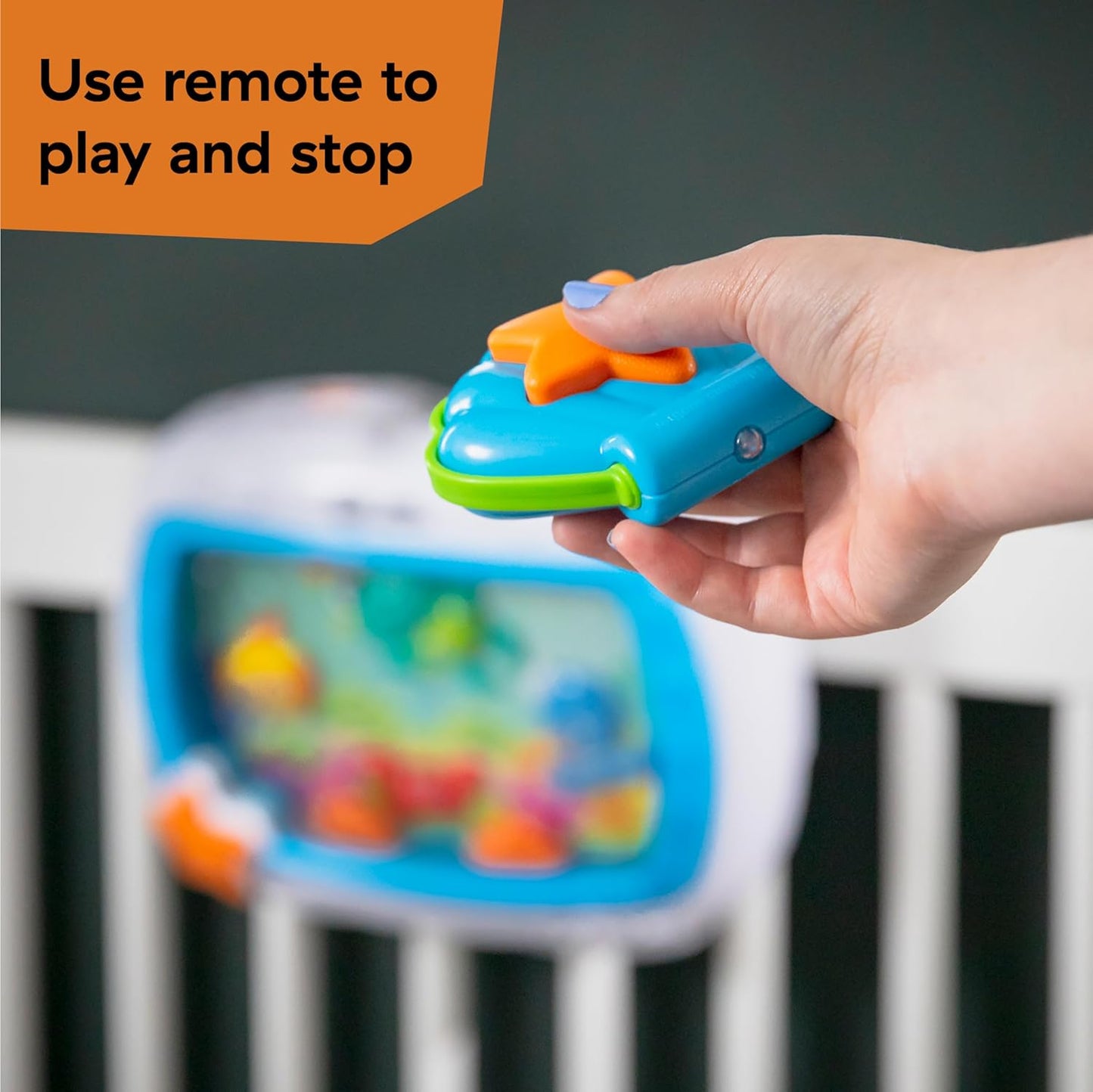Sea Dreams Soother Musical Crib Toy and Sound Machine Newborn and up