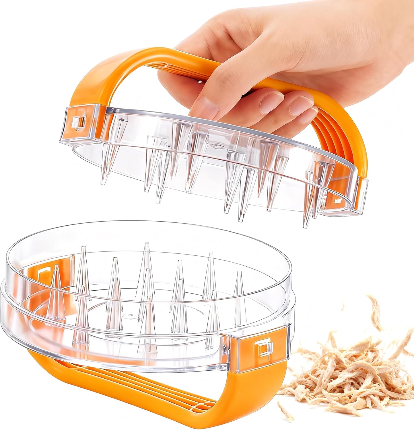 Chicken Breast Shredder Tool Twist Clear Meat Grinders Shredder Tool Twist for Pork Beef Chicken
