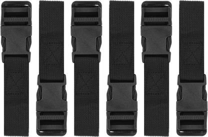 6 Pack Nylon Straps with Quick Release Buckle Utility Straps for Travel Packing