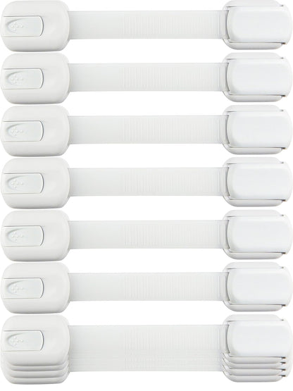 10 Pack Baby Locks for Cabinets and Drawers Toilet Fridge & More 3M Adhesive Pads Easy Installation