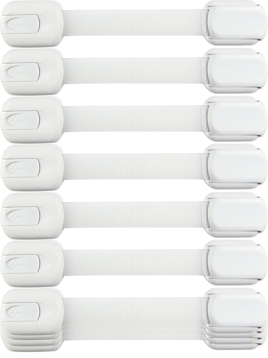 10 Pack Baby Locks for Cabinets and Drawers Toilet Fridge & More 3M Adhesive Pads Easy Installation