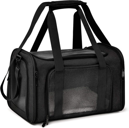 Cat Carriers Dog Carrier Pet Carrier for Small  Medium Cats Dogs Puppies (Up To 15lbs) TSA Airline Approved