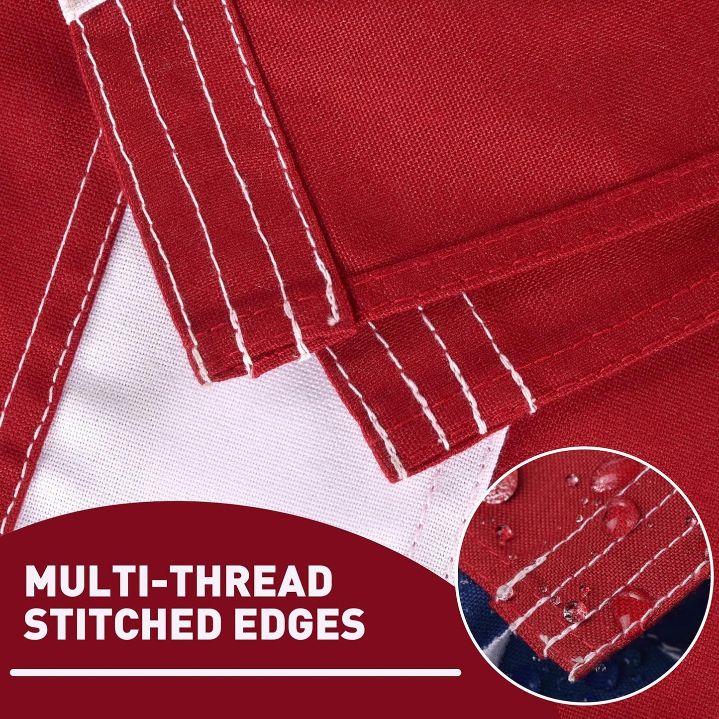 American Flag for Outside 3x5 FT Deluxe Heavy Duty Spun Polyster TearProof and Waterproof Super Tough Series