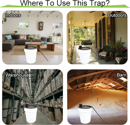 Lid Mouse Trap Metal 5 Gallon Bucket lid Strong Metal Material That Cannot be Bitten auto Reset Repeat Catch