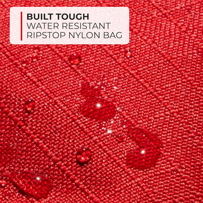 Waterproof Rip Stop Nylon Travel First Aid Kit Camping & Hiking with Wipes & Bandages