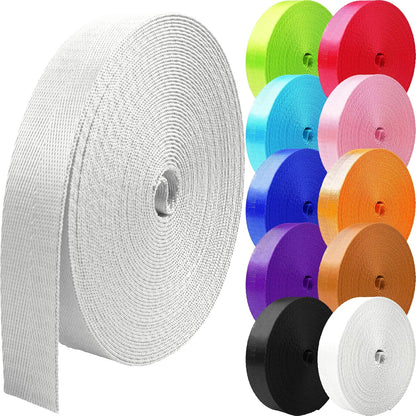 1 inch 1.5 inch 2 inch Webbing Nylon Strap Backpack Straps Belt 10 25 50 3.3 Yards Webbing