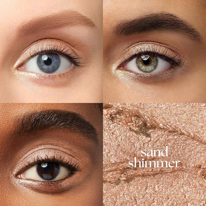 101 Cream to Powder Waterproof Shadow Stick Sand Shimmer Long-Lasting Crease-Proof Champagne Toned Shimmer Cream Eyeshadow