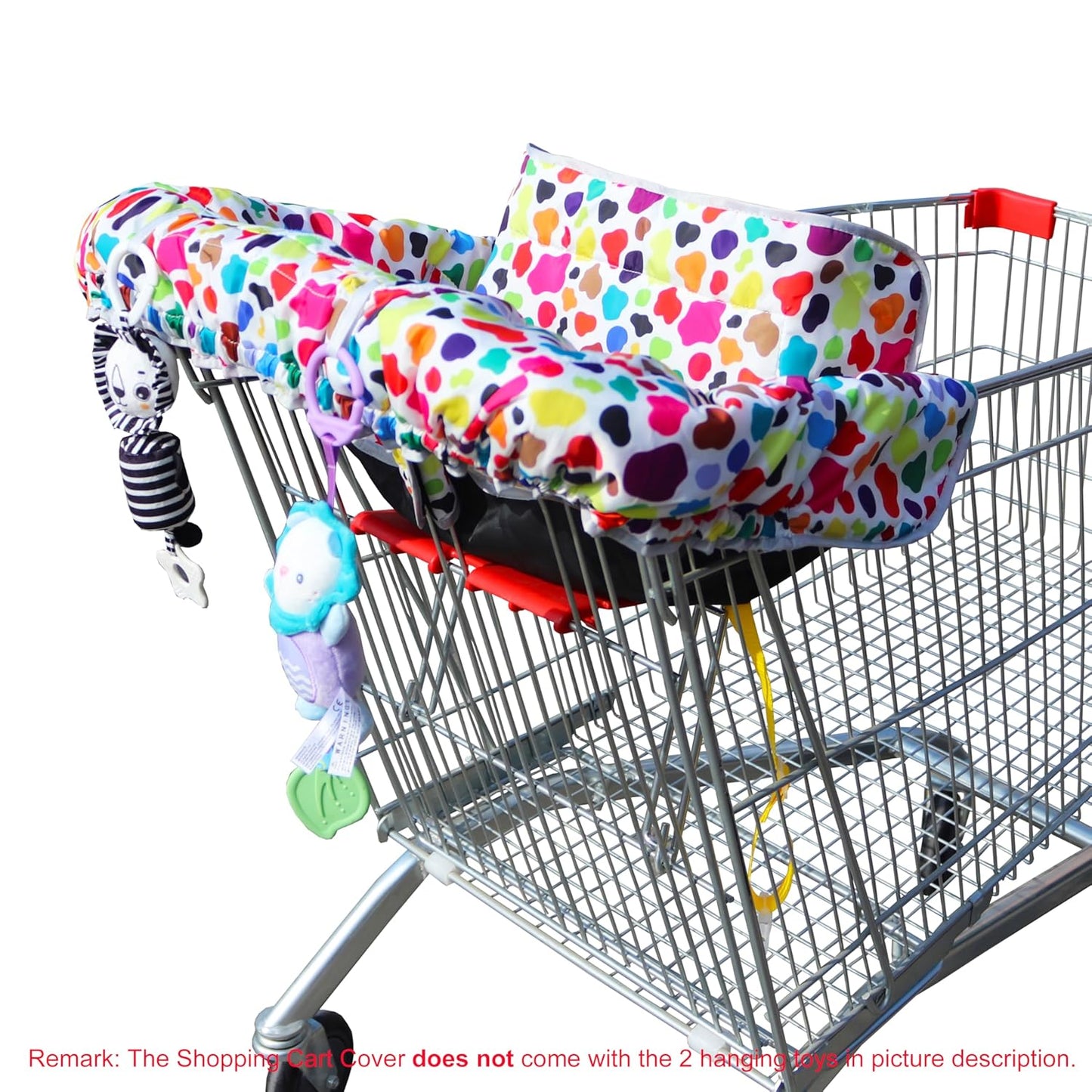 2 in 1 Shopping Cart Cover&High Chair Cover for Restaurant Seat Grocery Cart Cover for Baby Infant Toddler Girl/Boy Reversible