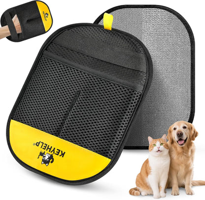 Pet Hair Removal Glove for Dogs & Cats Newly Upgraded Reusable Electrostatic Pet Hair Glove, Magic Brush