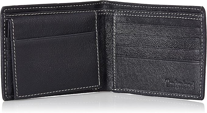 Men's Genuine Leather Passcase Security RFID Wallet