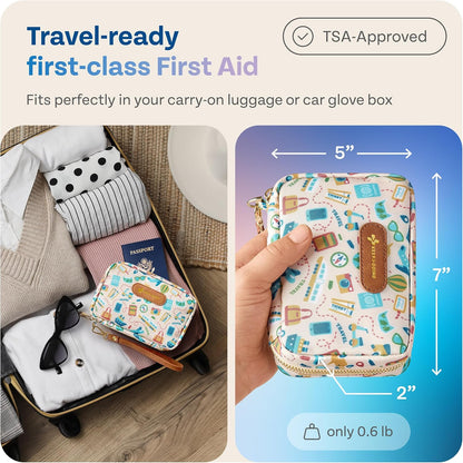 Travel First Aid Kit for Car Home Hiking Camping and Outdoor Emergencies First Aid Kit Travel